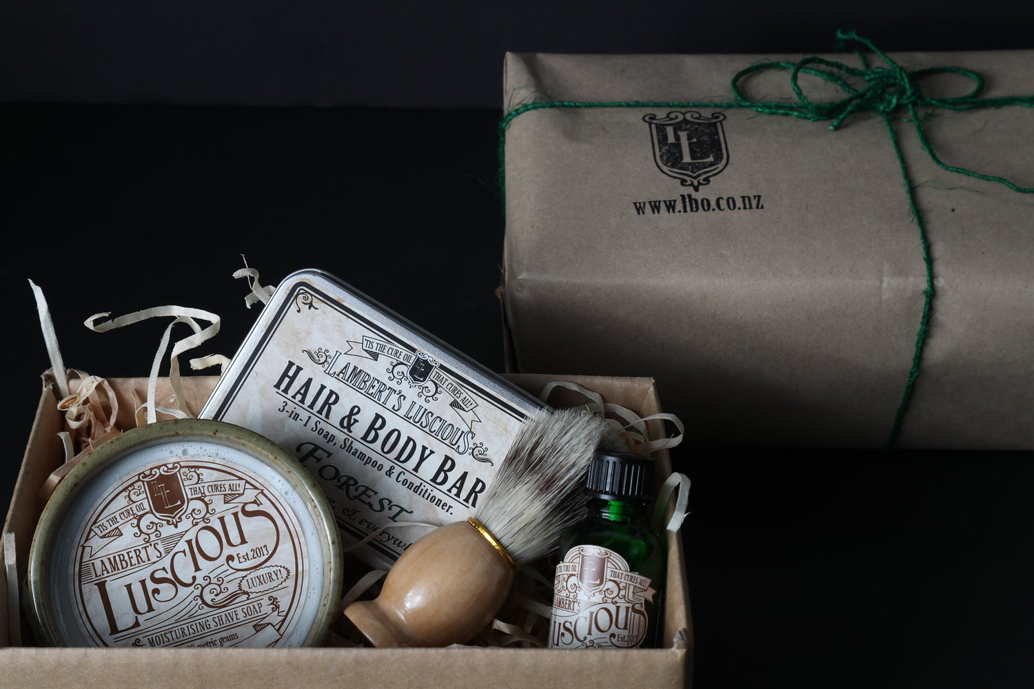 a box of Lamberts Luscious accessories