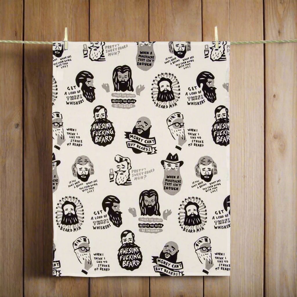 Awesome Beard Dish Towel