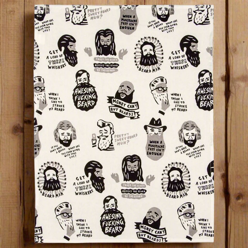 Awesome Beard Dish Towel